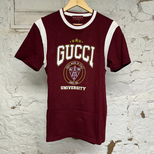 Gucci University Maroon T-Shirt Sz L