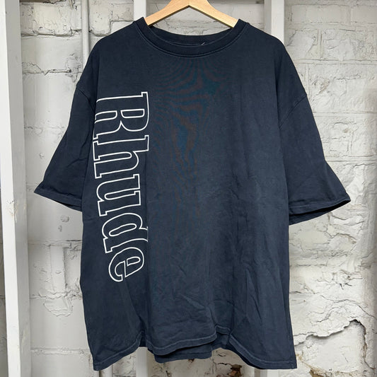 Rhude Side Logo Black T-Shirt Sz XXL