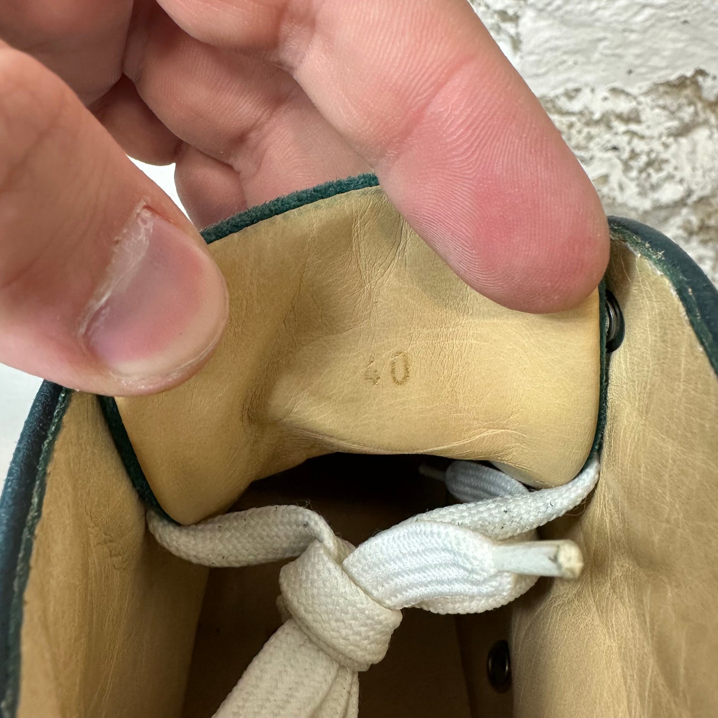 Christian Louboutin Green Sparkle High Sneaker Sz 7 (40) No Box