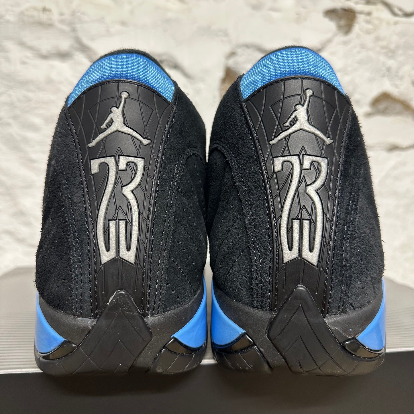 Air Jordan 14 Black University Blue Sz 13