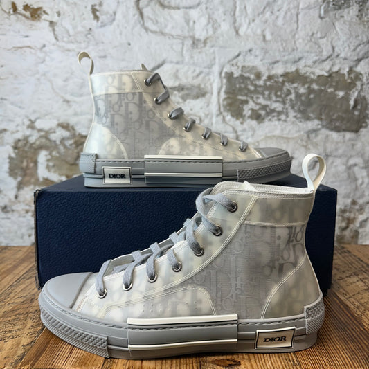 Dior B23 High Grey Oblique Grey Sneaker Sz 8 (41)