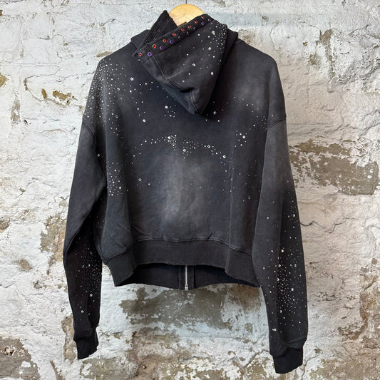 Vale Classico Zip Up Hoodie Black Sz S