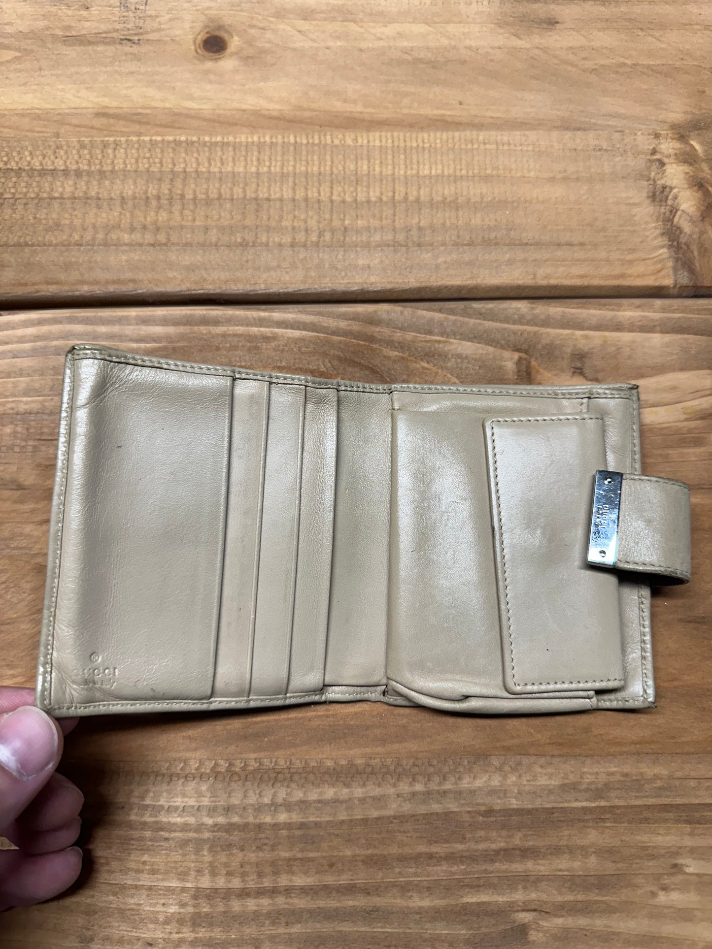 Gucci Monogram Canvas Compact Wallet