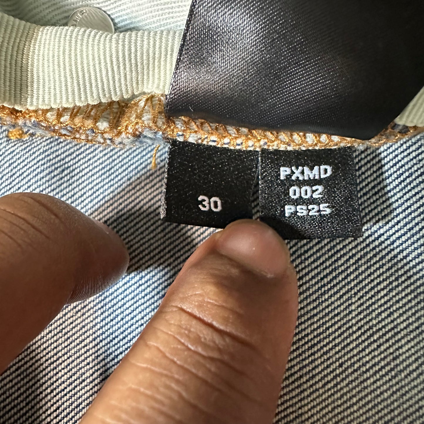 Amiri Plain Blue Denim Jeans Sz 30
