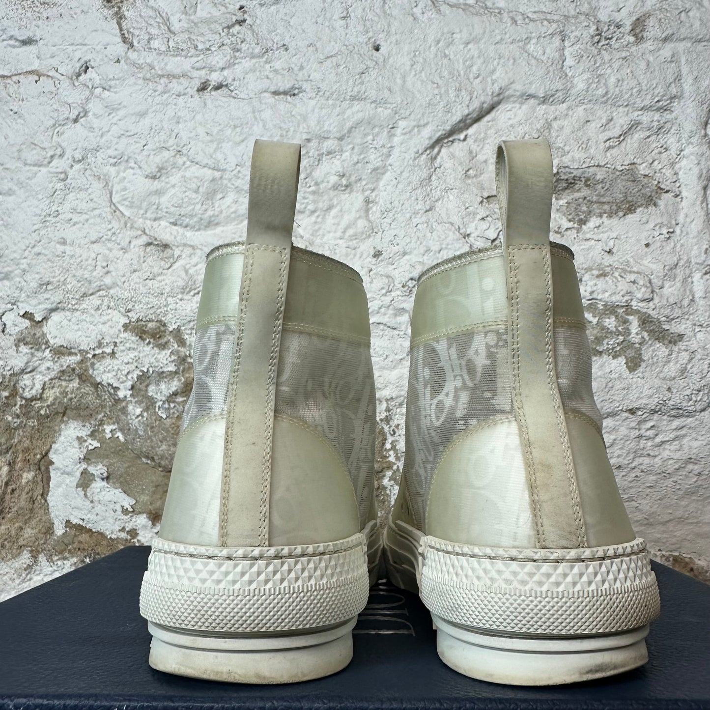 Dior B23 High Cream White Sneaker Sz 8 (41)