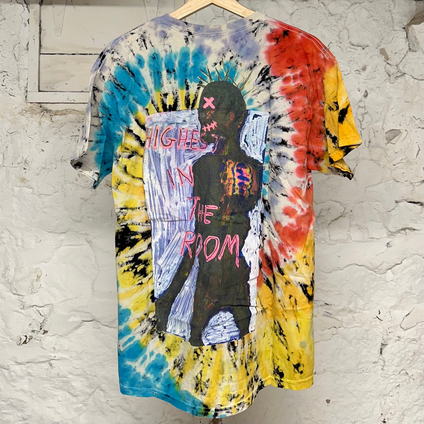 Travis Scott Highest In The Room Tie Dye T-Shirt Sz L