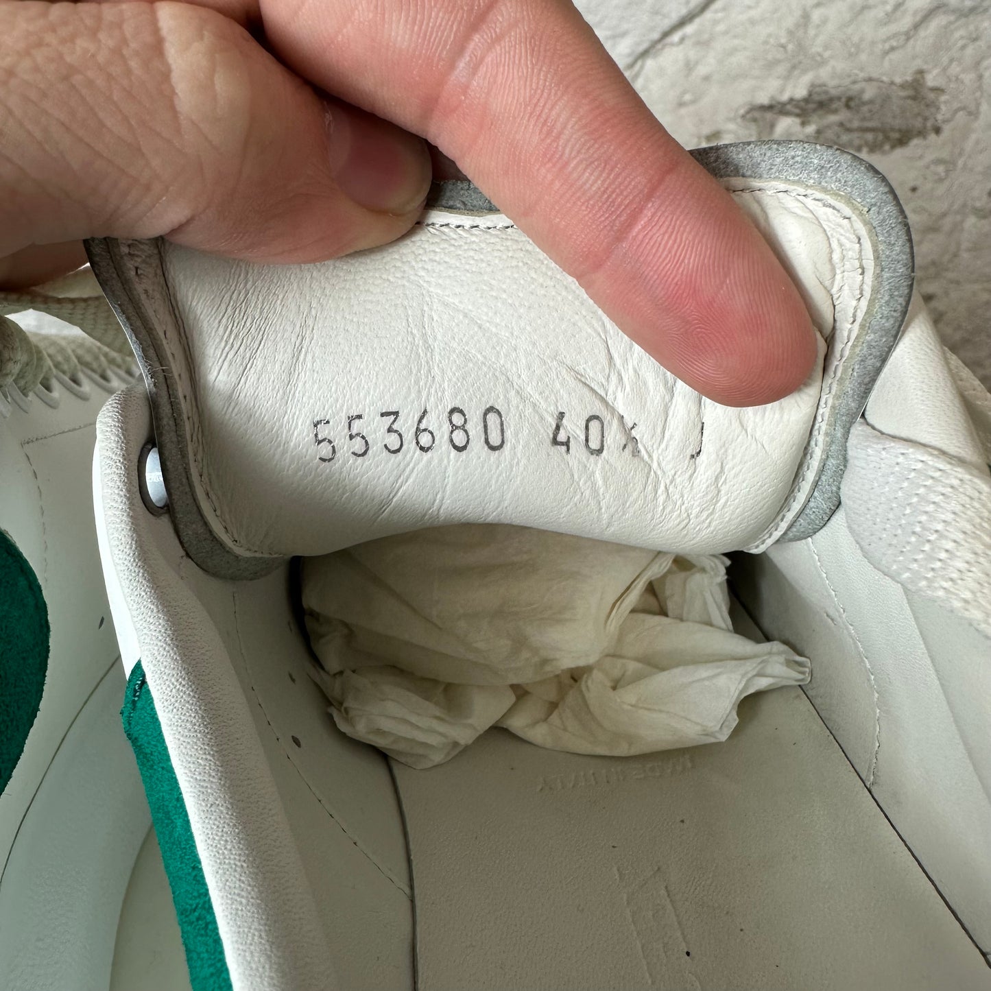 Alexander Mcqueen Teal Tab White Sneaker Sz 7.5 (40.5)