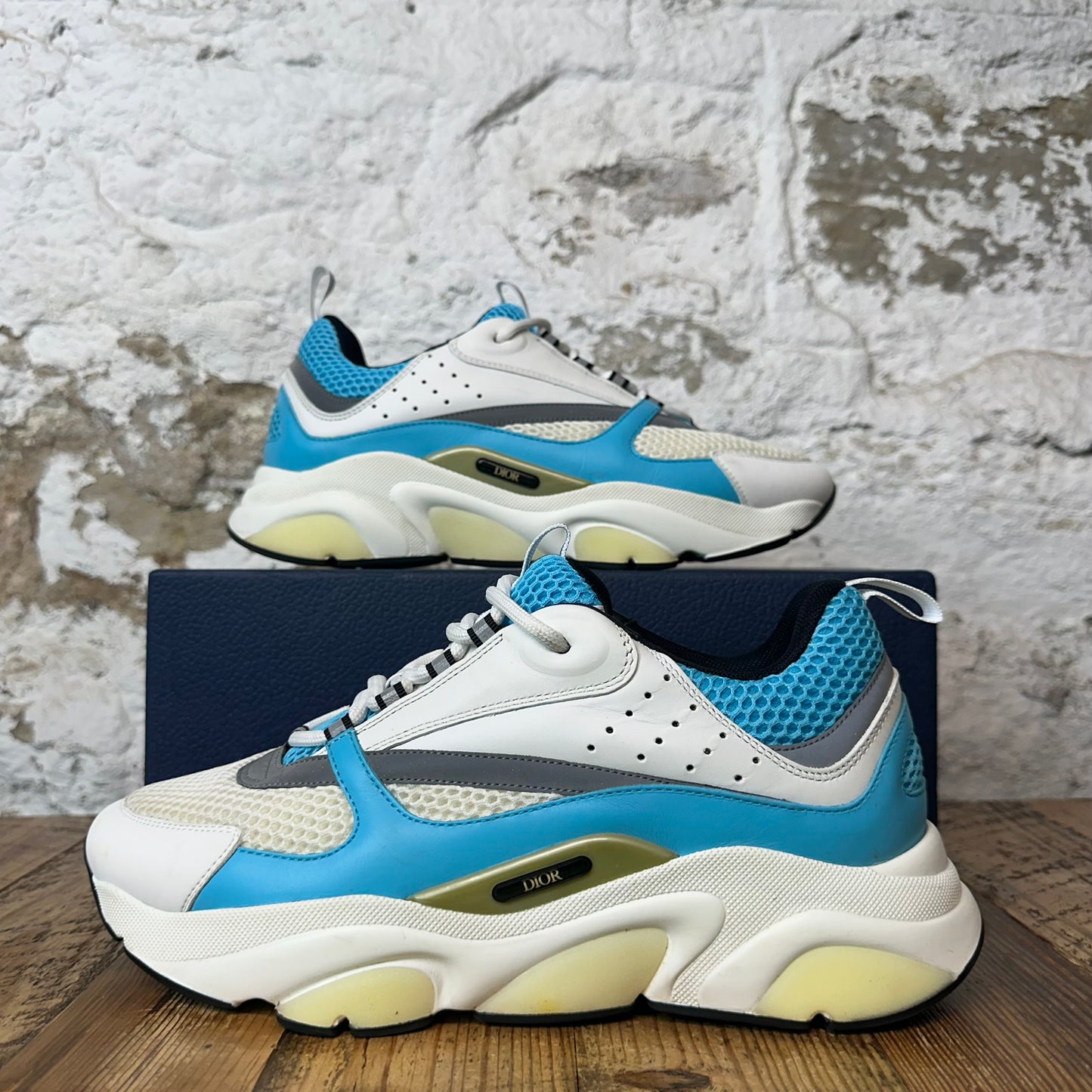 Dior B22 Teal Blue White Gray Sneaker 9 (42)