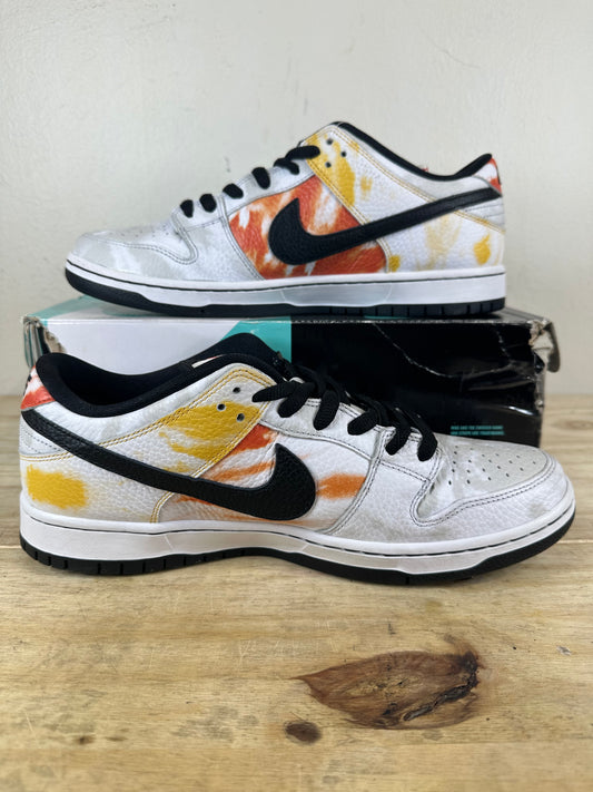Nike SB Dunk Low Raygun Tie-Dye White Sz 11.5 DS