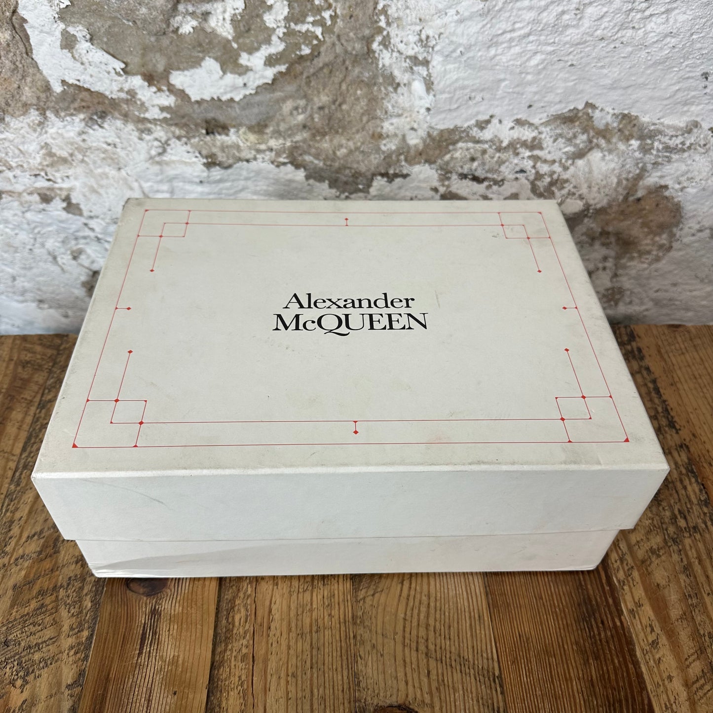 Alexander Mcqueen Silver Tab White Sneaker Sz 6.5 (39)