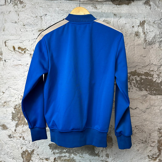 Palm Anges Beige Blue Track Jacket Sz S