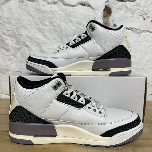 Air Jordan 3 Cement Grey Sz 9