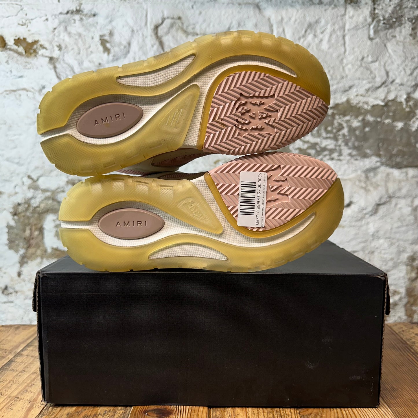 Amiri MA-1 Pink White Cream Sneaker Sz 6 (38)
