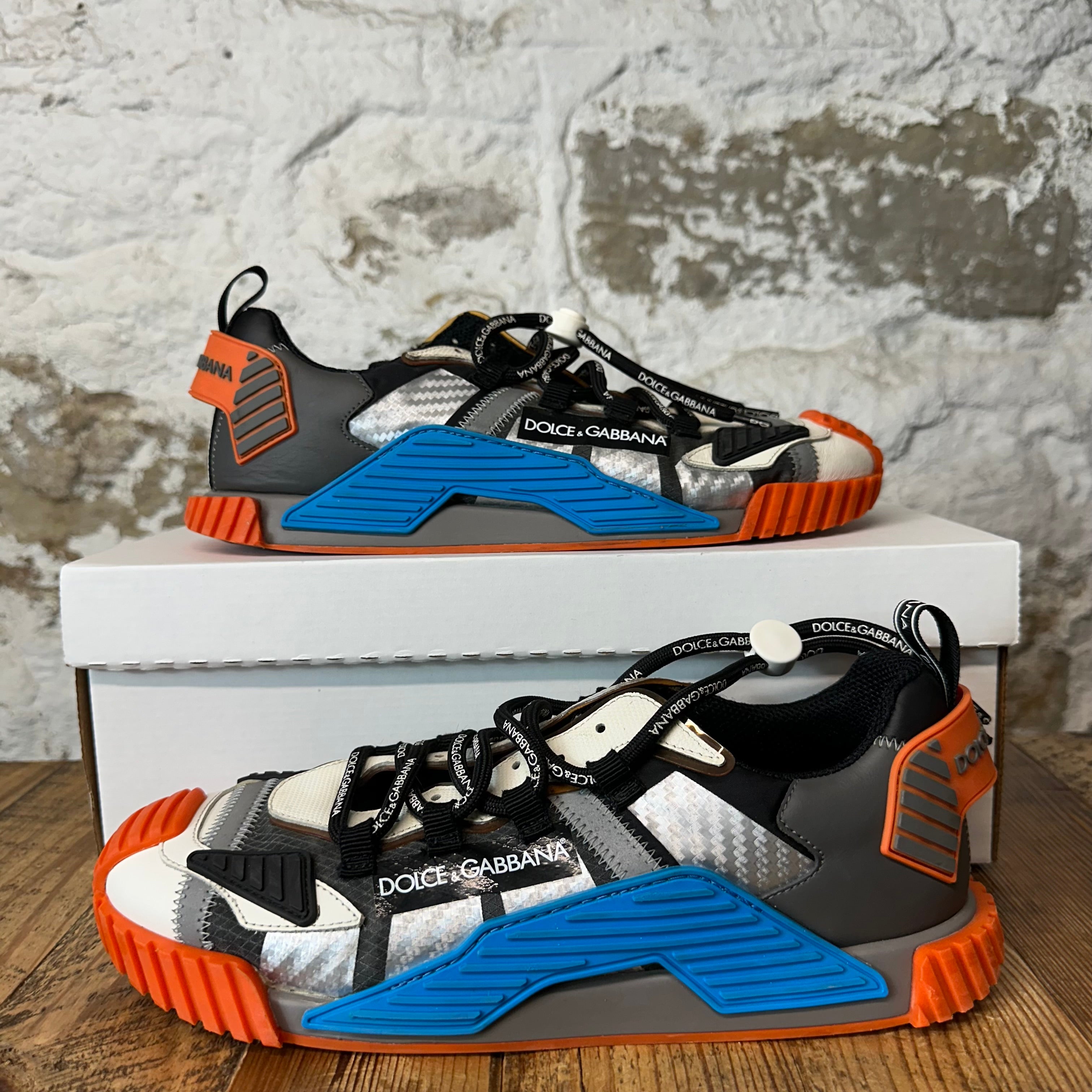 Dolce Gabbana Blue Orange Black NS-1 Sneaker Sz 9.5 (42.5)