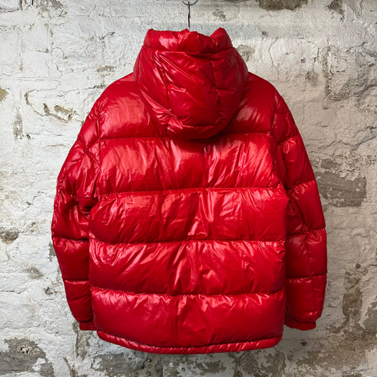 Moncler Ecrin Guibbotto Red Puffer Jacket Sz M (2) (Stained)
