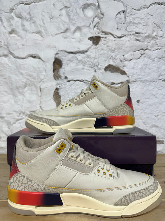 Air Jordan 3 J Balvin Sunset Sz 9.5