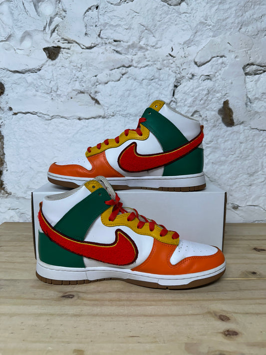 Nike Dunk High Chenille Swoosh Sz 10.5