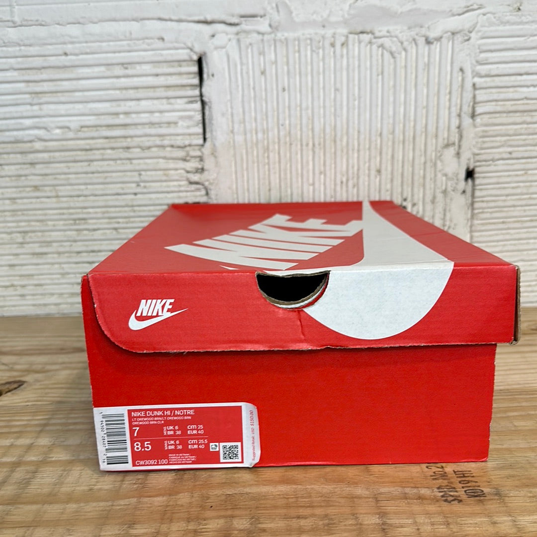 Nike Dunk High Notre Light Orewood Sz 7 DS