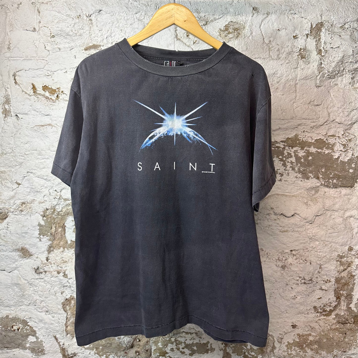 Saint Michael Pain T-shirt Black Sz L