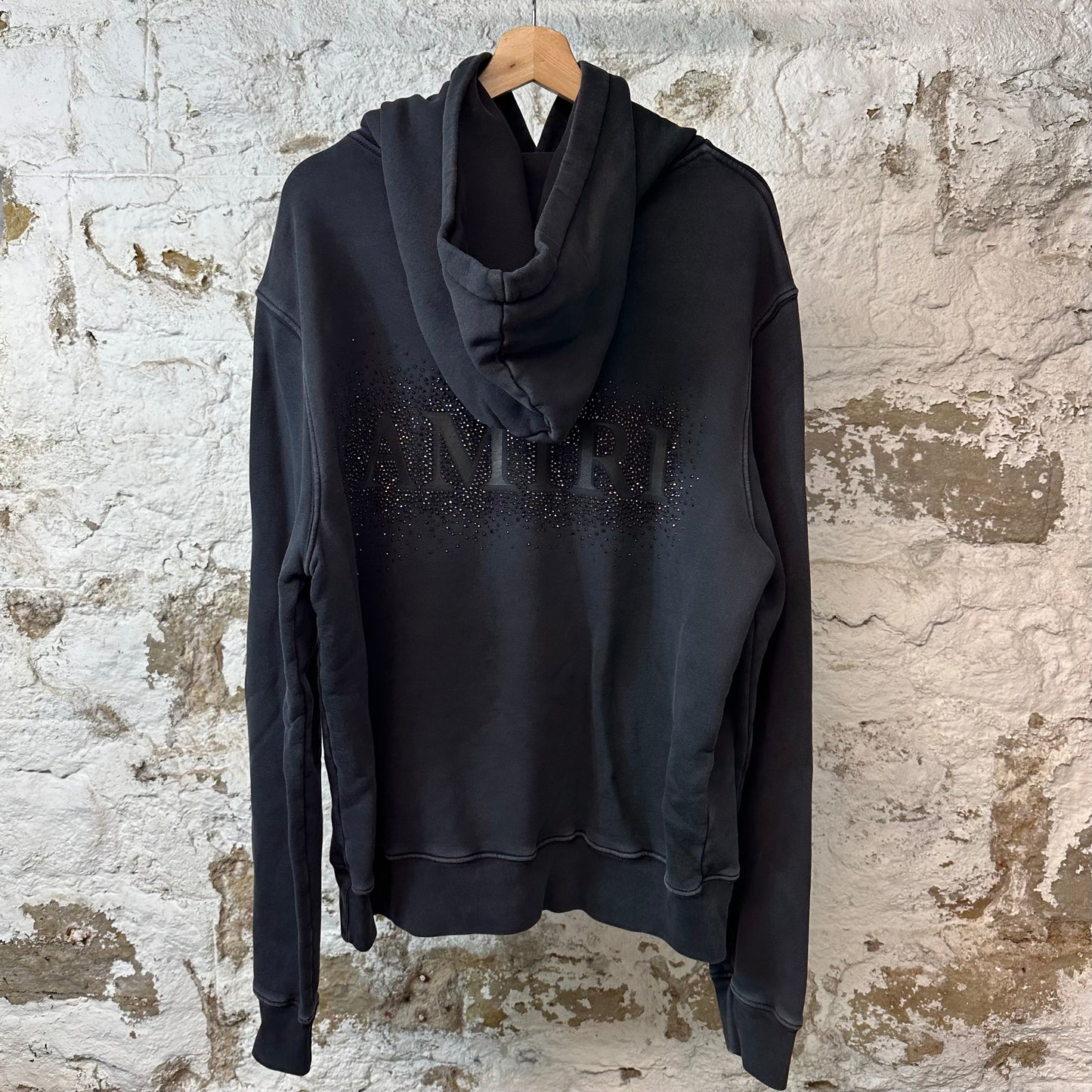Amiri AM Crystal Burst Hoodie Black Sz L