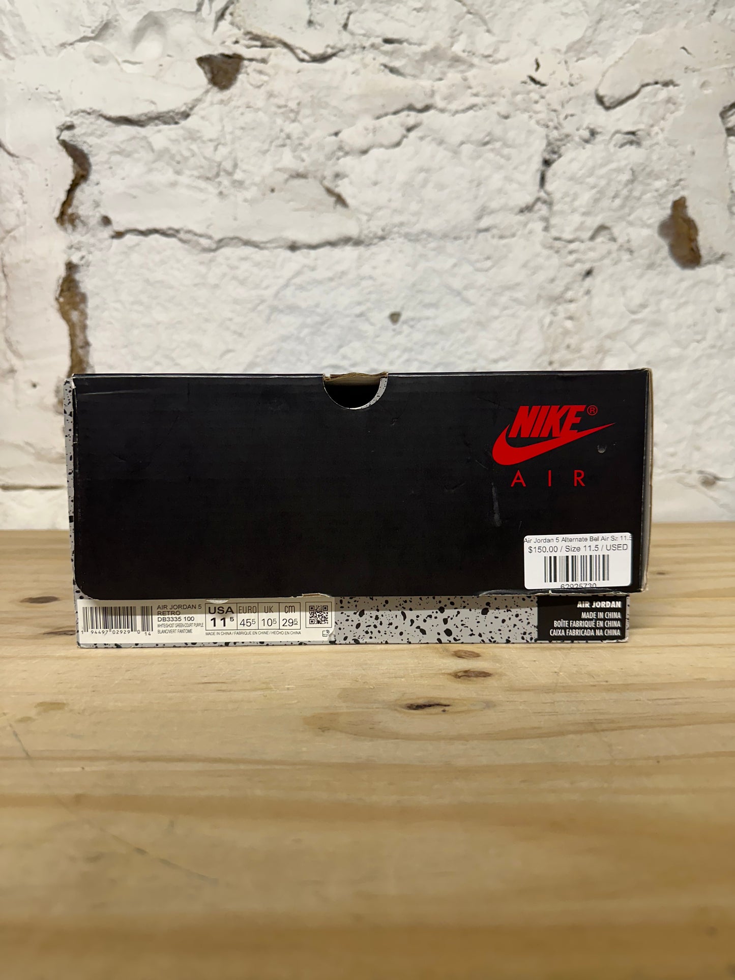 Air Jordan 5 Alternate Bel-Air Sz 11.5