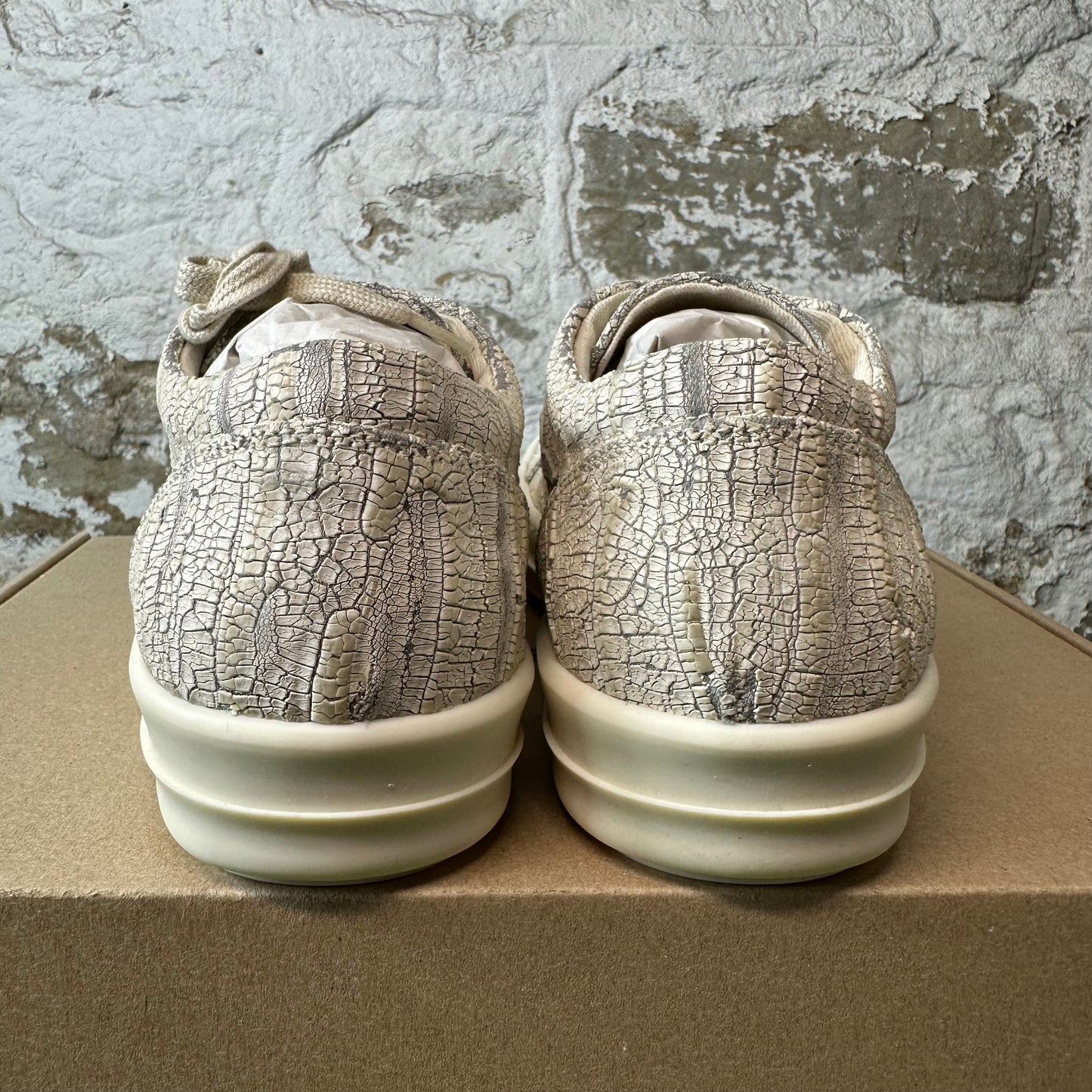 Rick Owens DRKSHDW Vintage Cracked Milk Sneaker DS