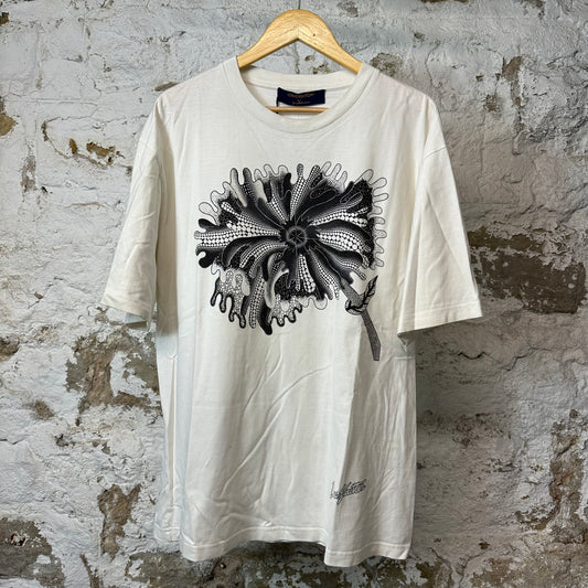 Louis Vuitton Psychedelic Flower T-shirt White Sz XXL