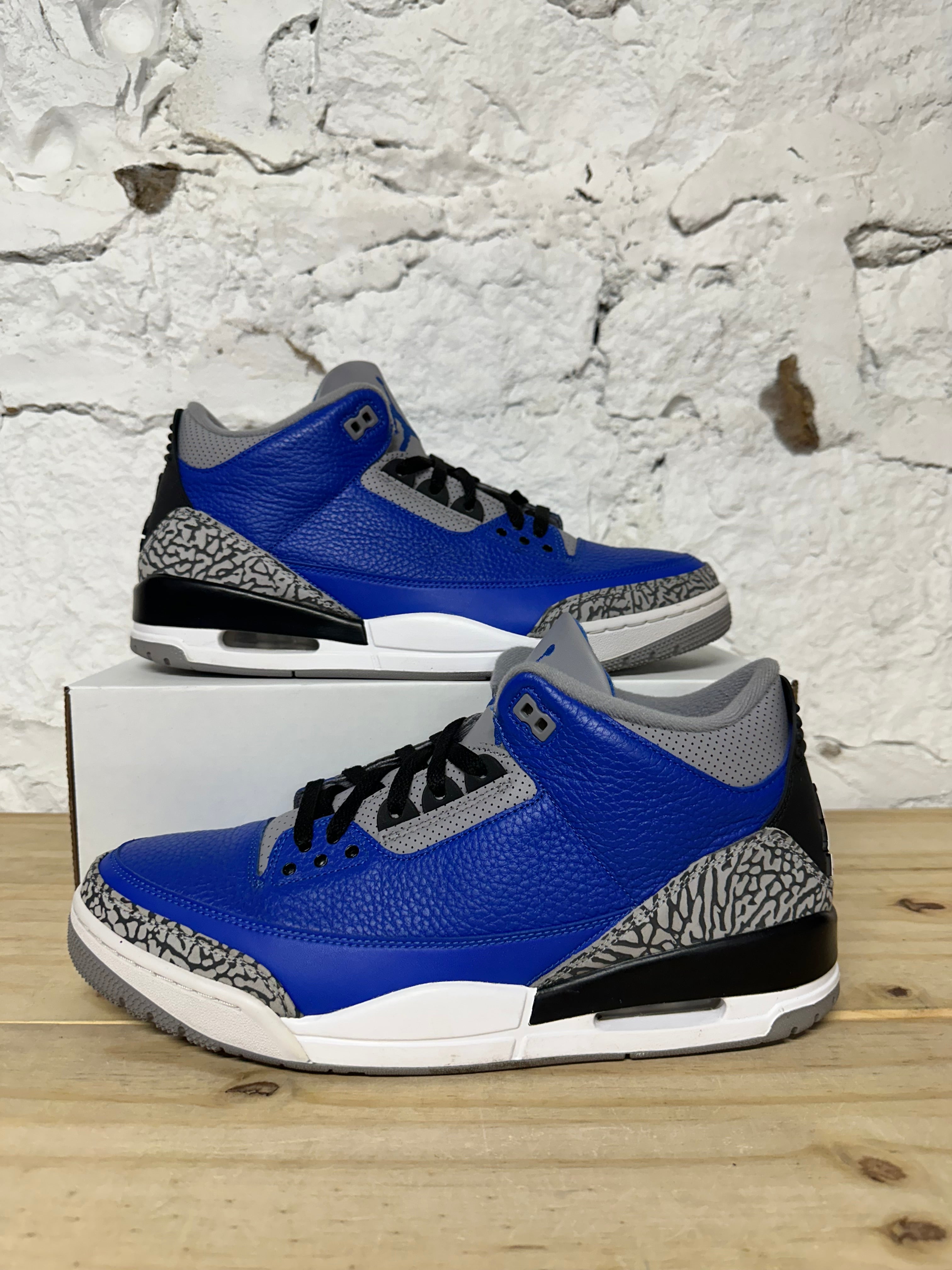 Air Jordan 3 Varsity Royal Cement Sz 13