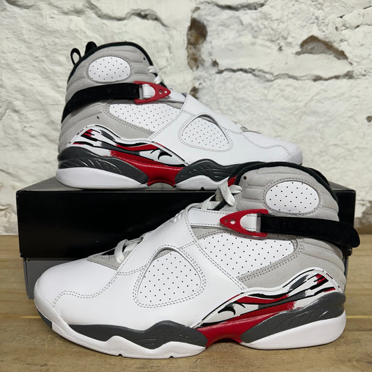 Air Jordan 8 White True Red (2025) Sz 9.5