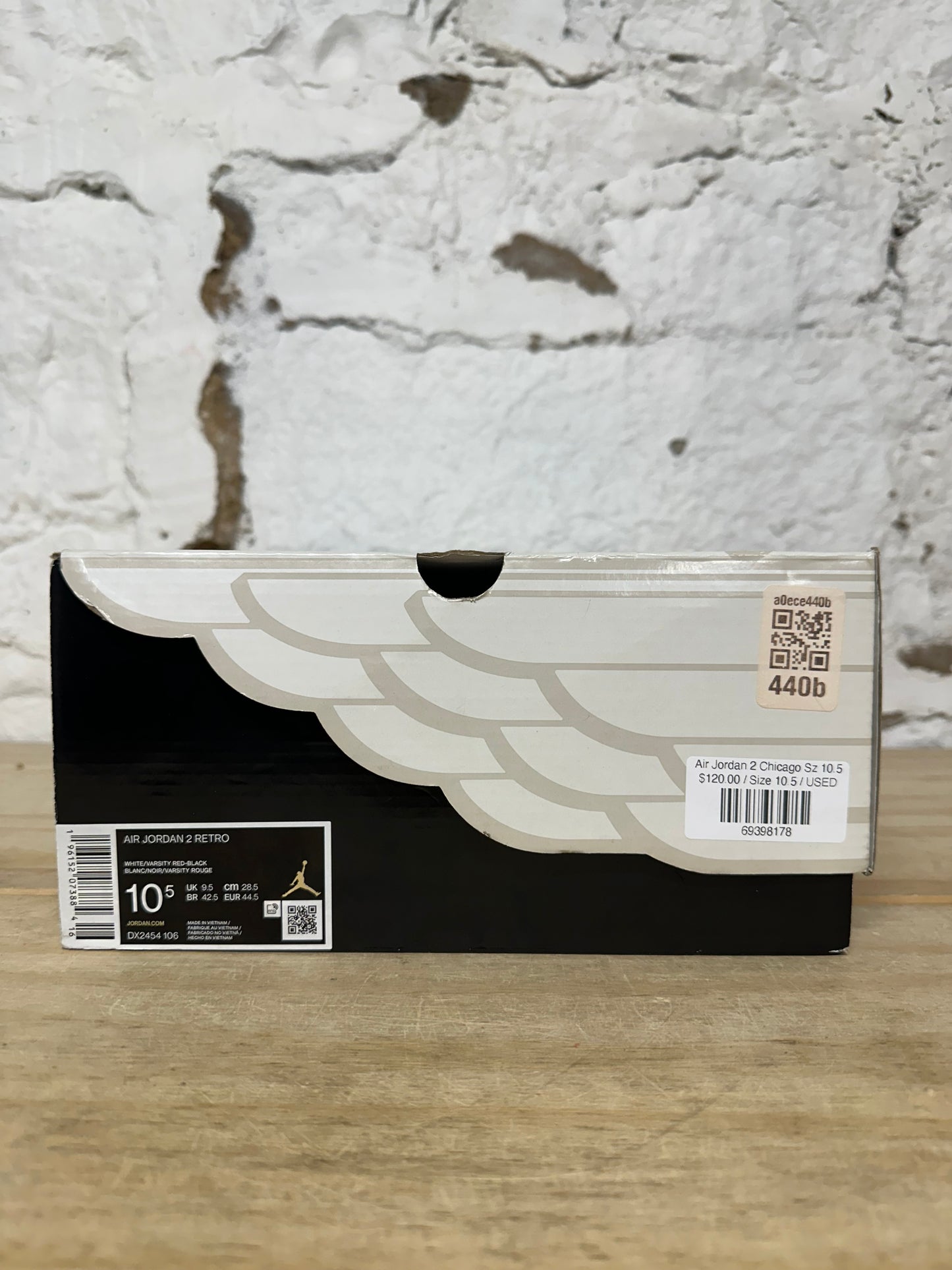 Air Jordan 2 Chicago Sz 10.5