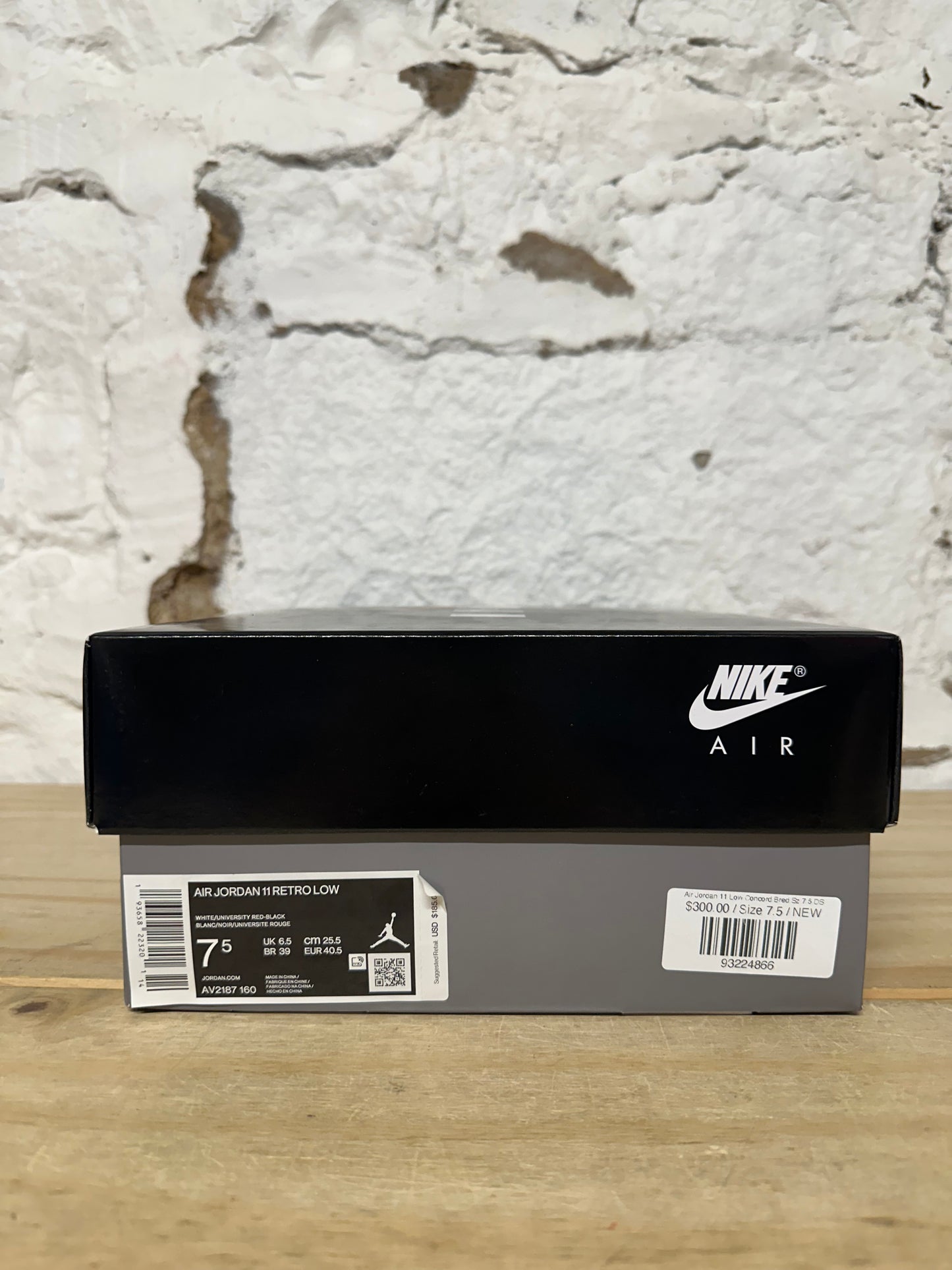 Air Jordan 11 Low Concord Bred Sz 7.5 DS