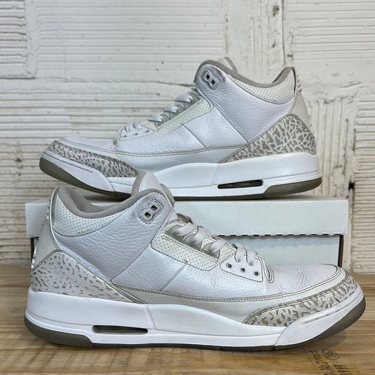 Air Jordan 3 Triple White Sz 14