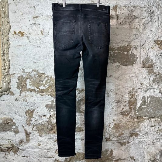 Amiri MX1 Red Tie Dye Thrasher Black Denim Jeans Sz 34