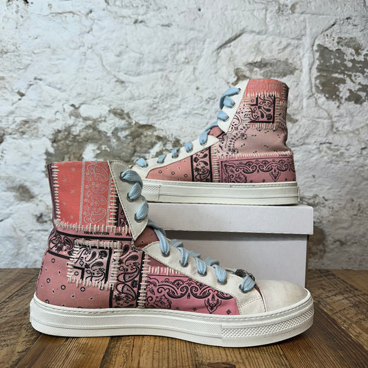 Amiri High Paisley Patchwork White Sneaker Sz 11 (44)