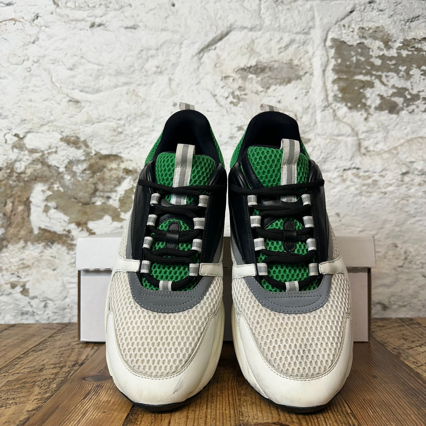 Dior B22 Green White Black Sneaker Sz 12 (45) No Box