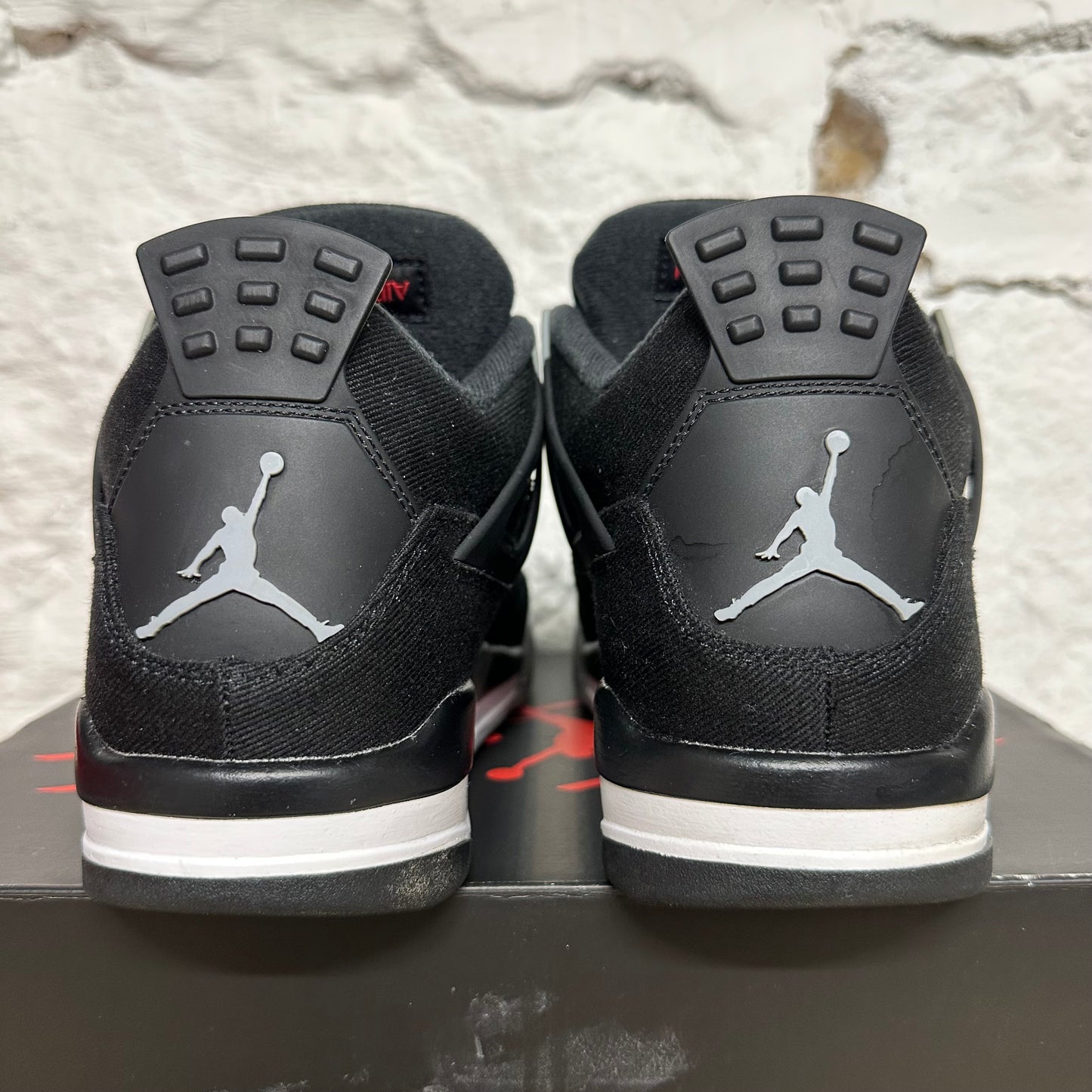 Air Jordan 4 Black Canvas Sz 11
