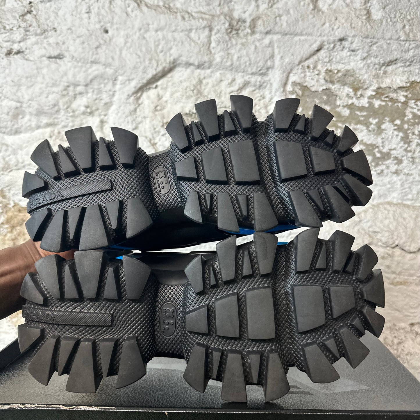 Prada Cloudbust Thunder Teal Blue Black Sneaker Sz 7