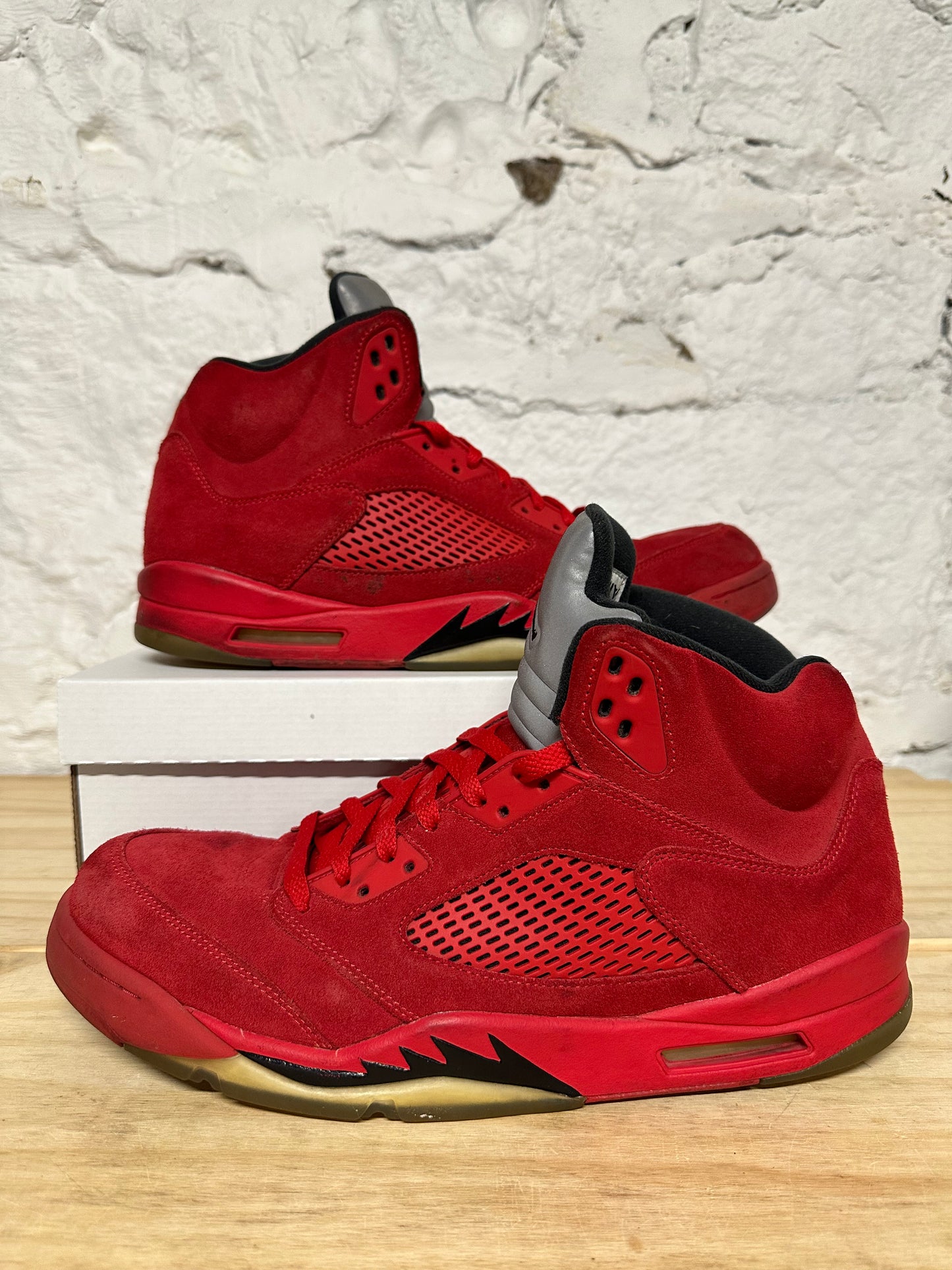 Air Jordan 5 Red Suede Sz 14