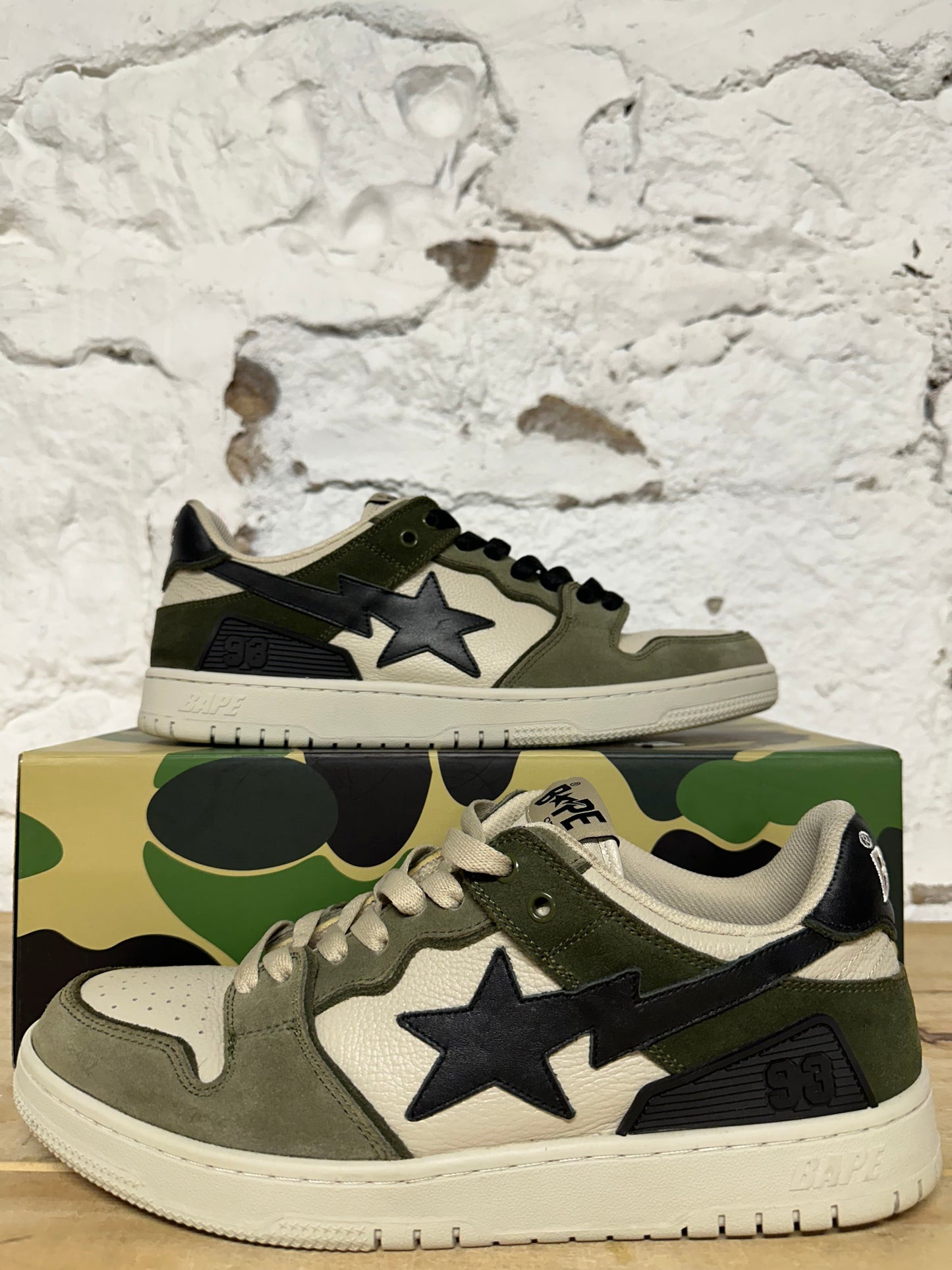 A Bathing Ape Sk8 Sta Olive Sz 11
