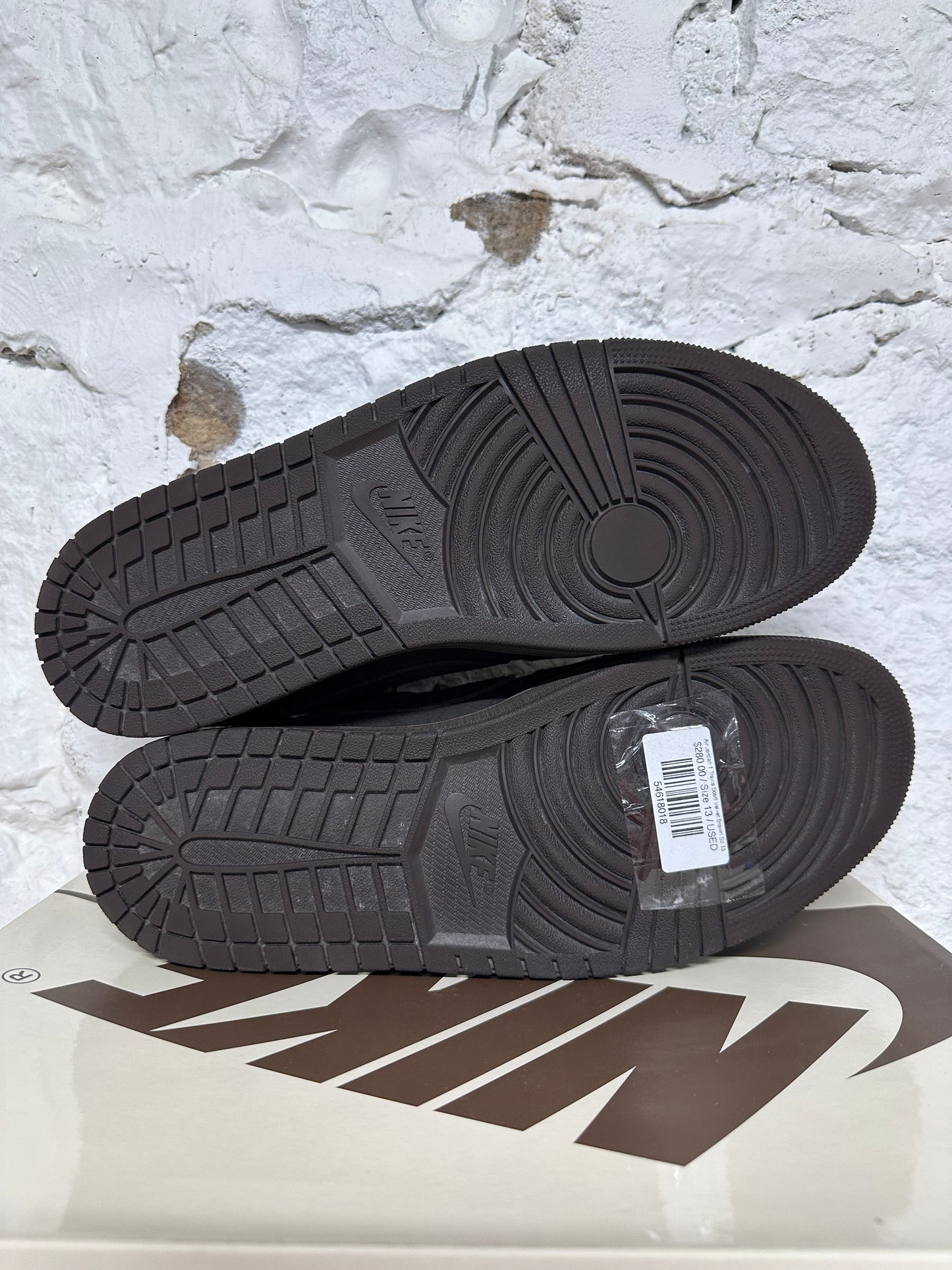 Air Jordan 1 Low Travis Scott Velvet Brown Sz 13