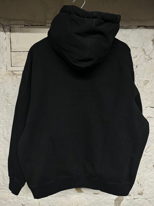 Supreme Black Gothic Spellout Hoodie Sz L