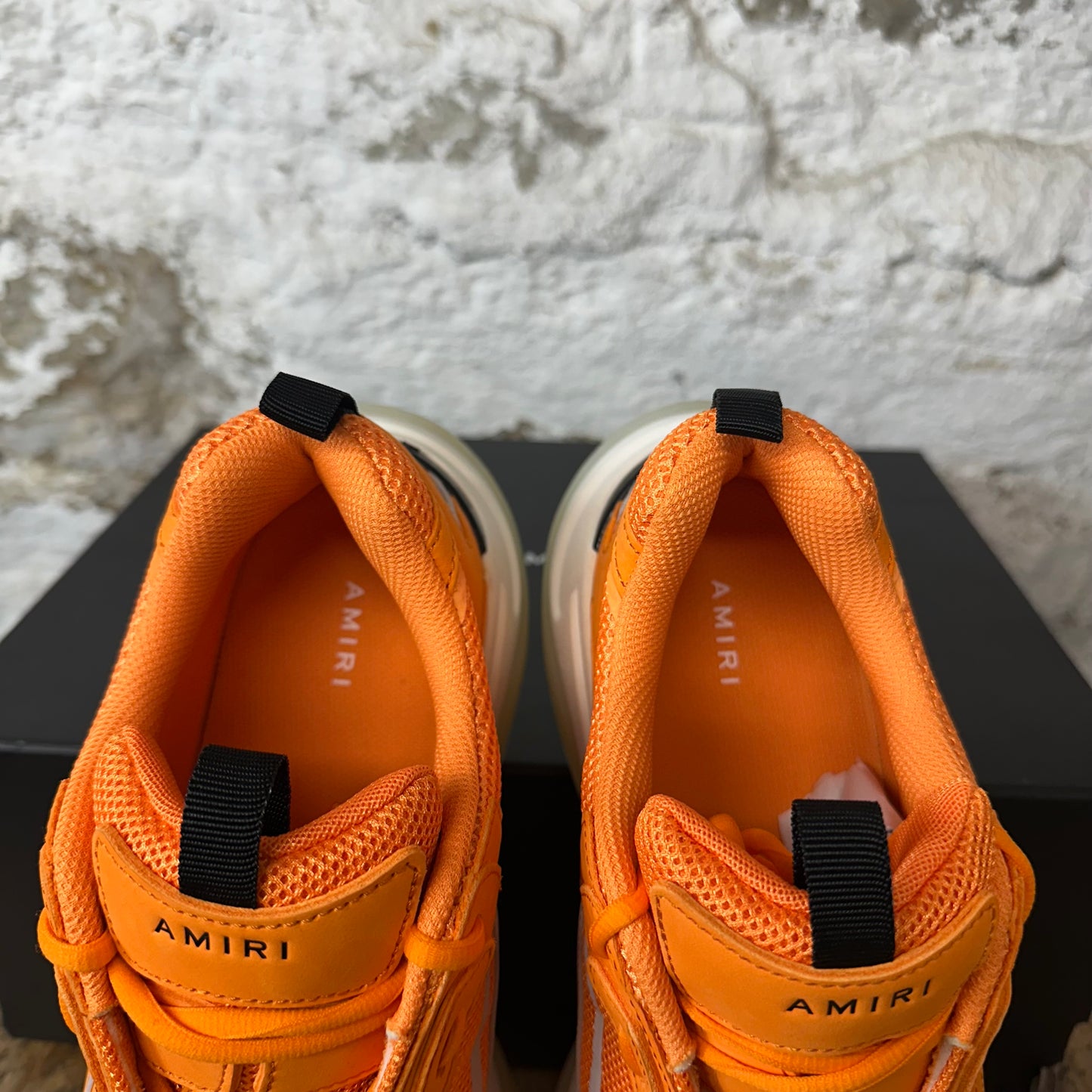 Amiri Orange Bone Runner Sneaker Sz 12 (45) DS