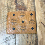 MCM Cognac Monogram Bifold Wallet