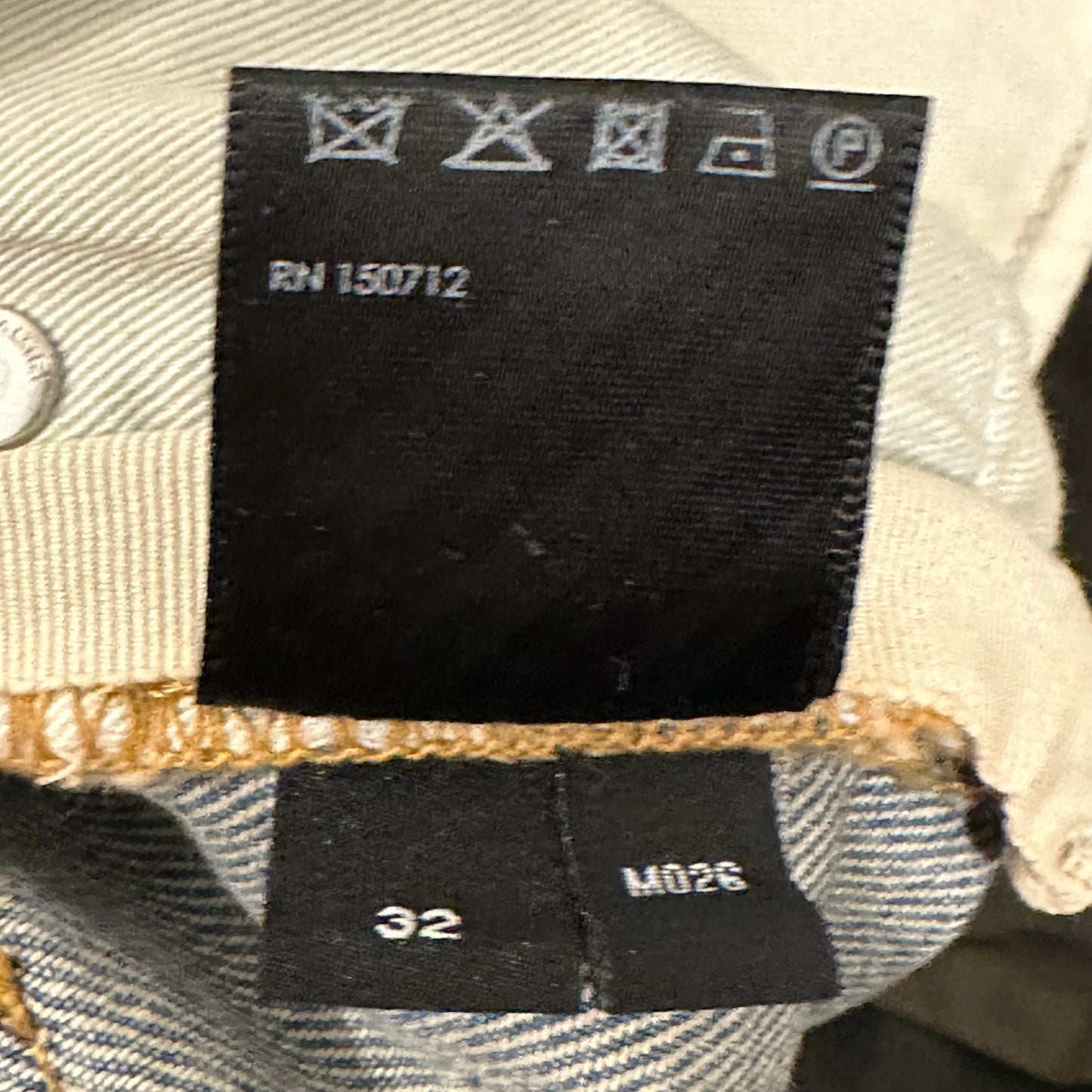 Amiri Knee Rip Shotgun Baggy Lightwash Blue Denim Jeans Sz 32