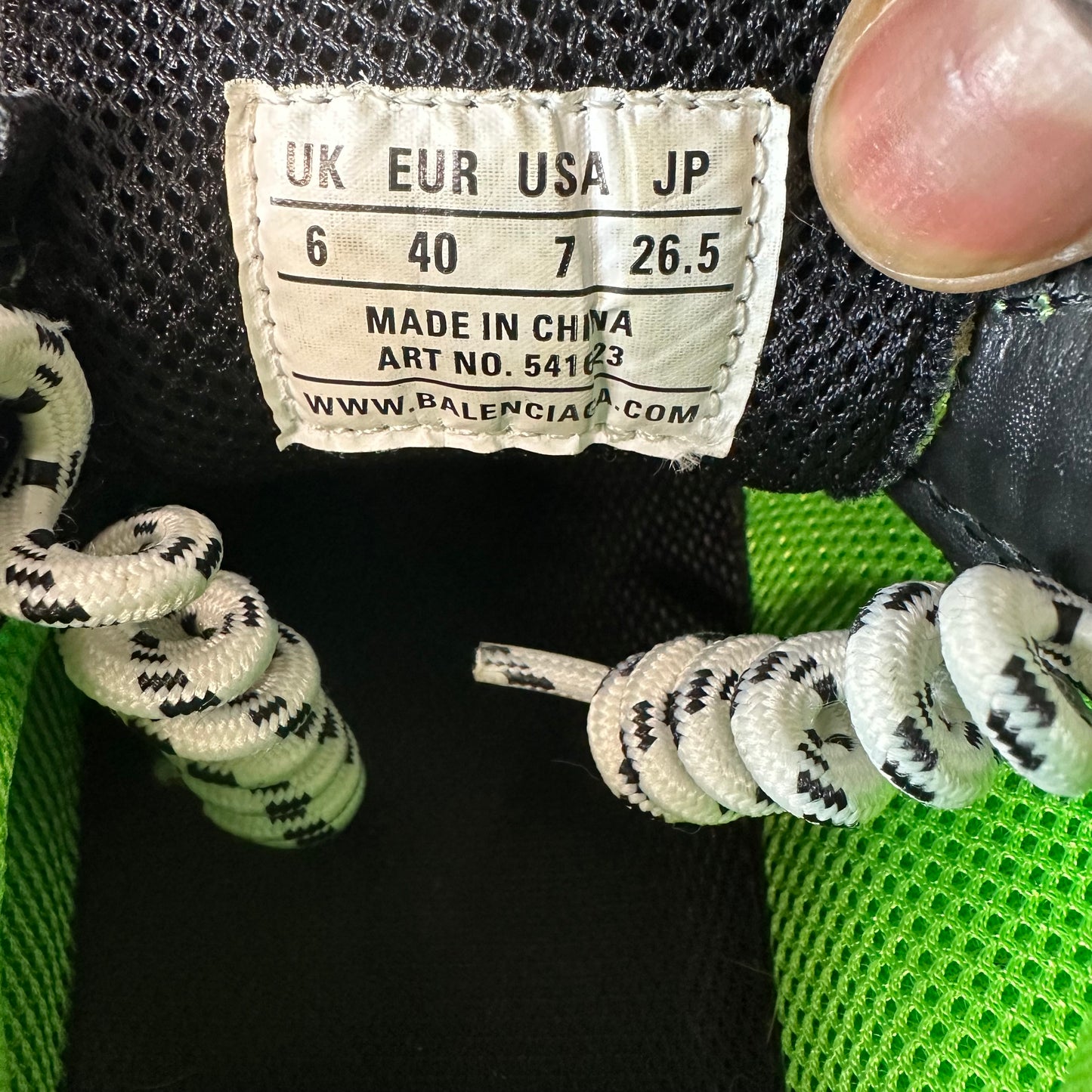 Balenciaga Triple S Green Yellow Black Sneaker Sz 7 (40)