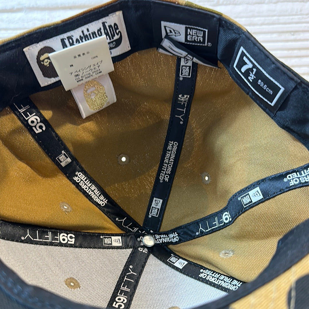 A Bathing Ape Camo College SnapBack Brown Hat