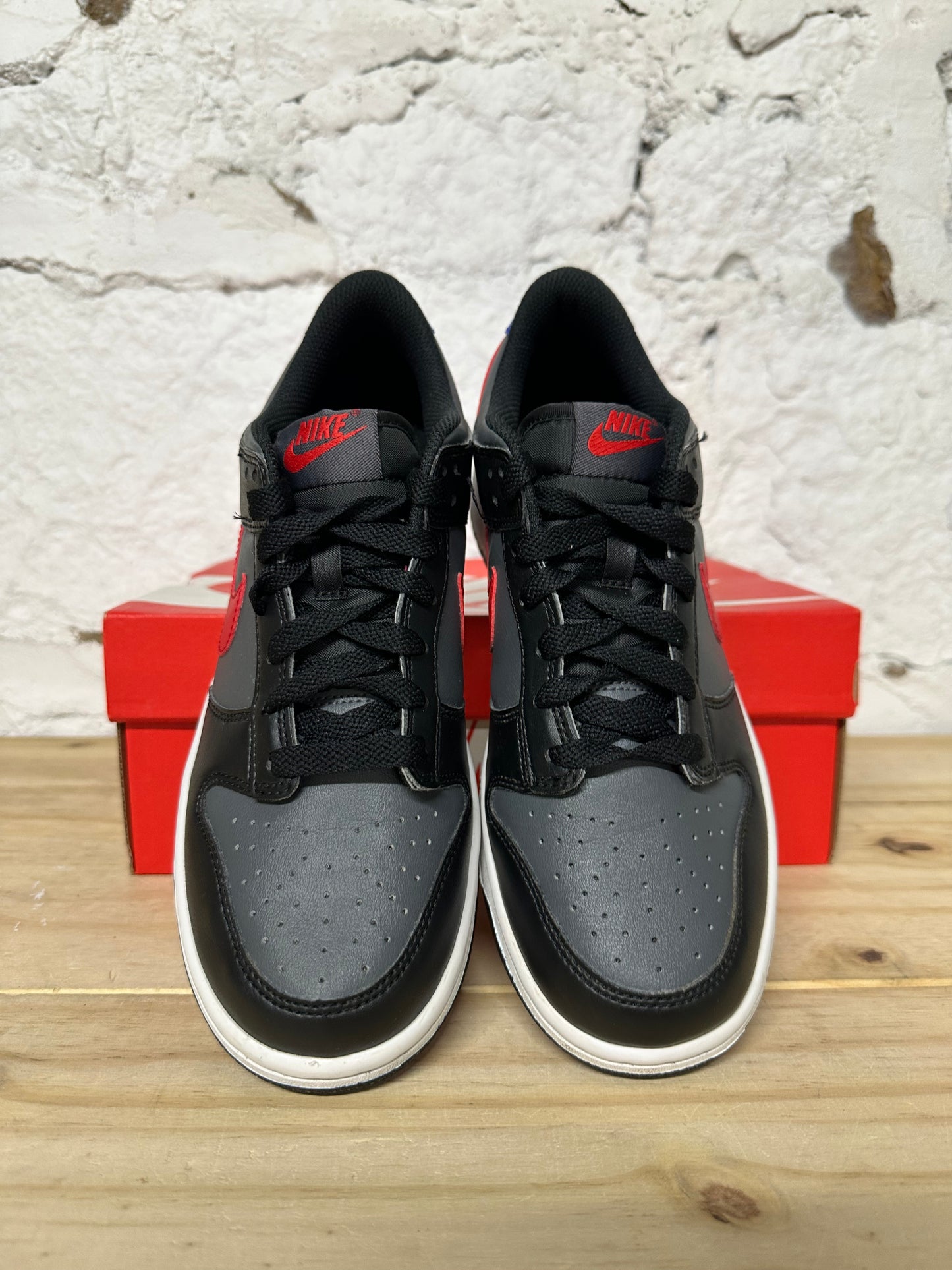 Nike Dunk Low Black Racer Blue Red Sz 6.5Y