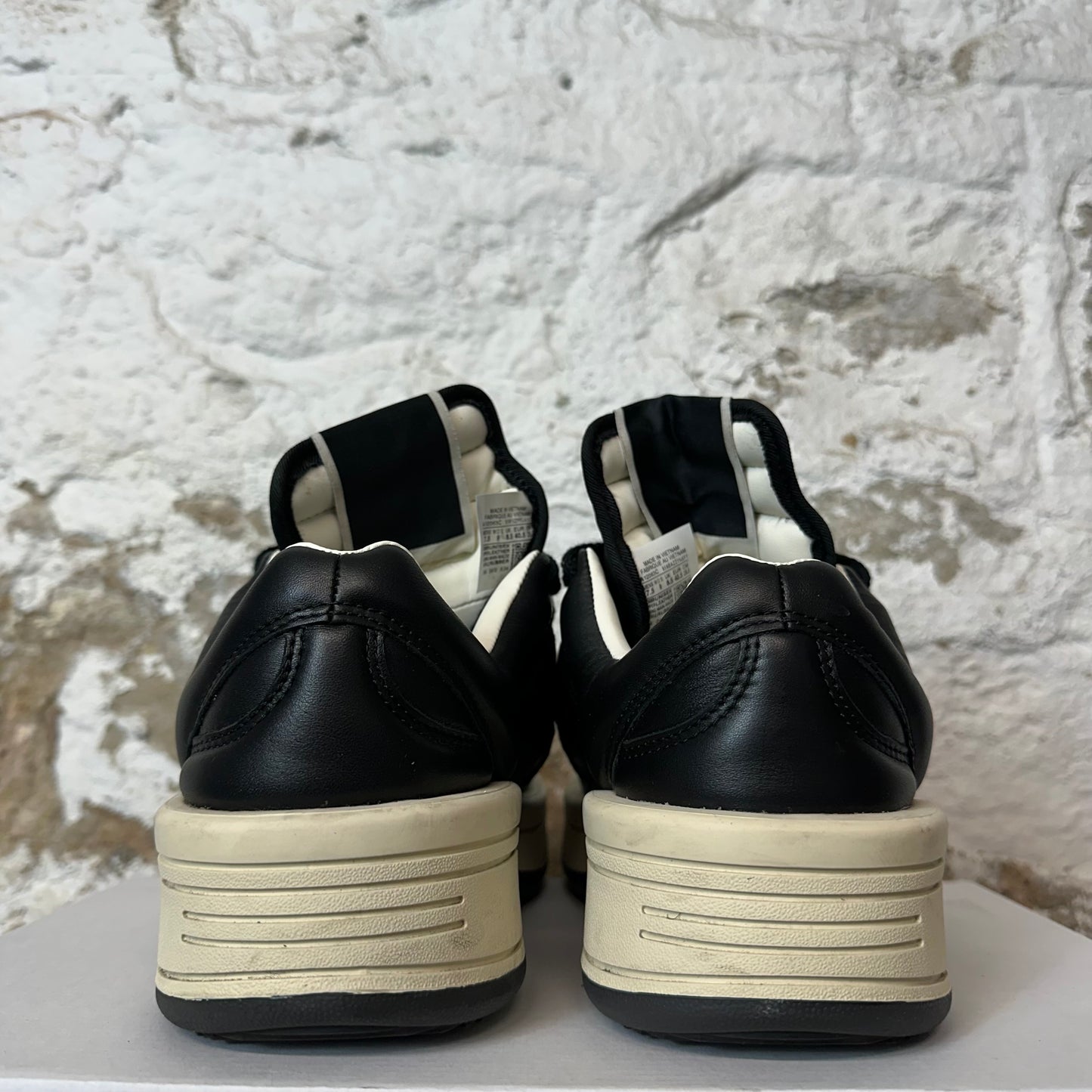 Rick Owens Low TurboWPN Black Milk Sneaker Sz 7.5