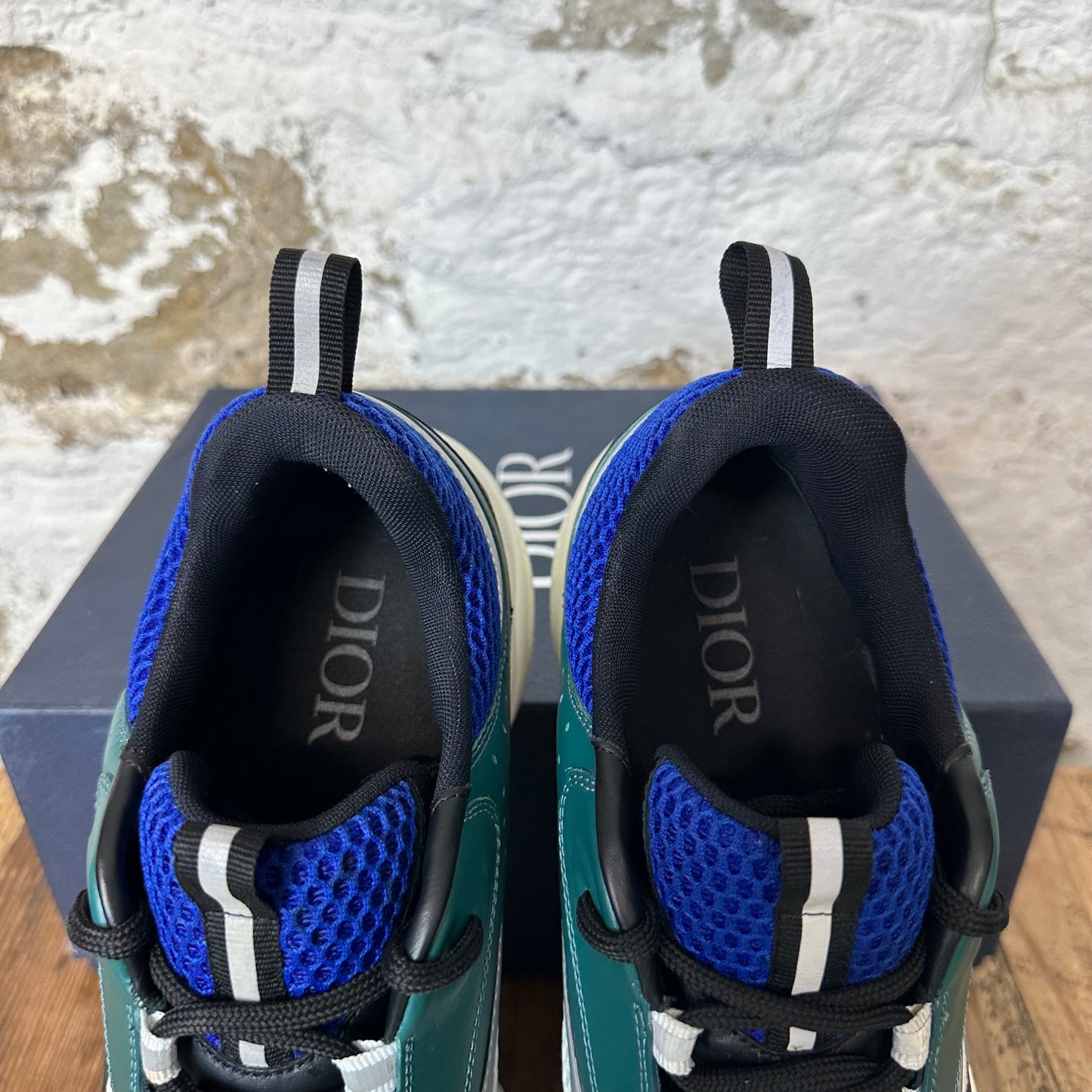 Dior B22 Green White Black Sneaker Sz 13 (46)