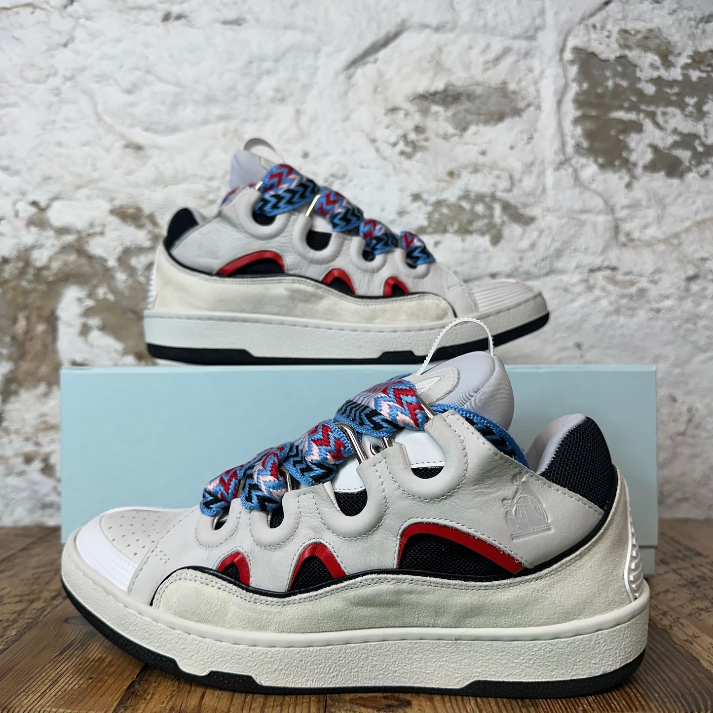 Lanvin Curb Multicolor Lace Grey Sneaker
